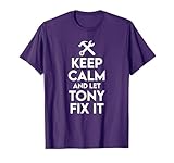 Tony Handyman Birthday Name Personalized Tony Mechanic T-Shirt