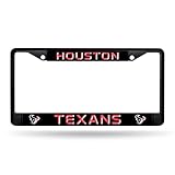 Rico Industries NFL Football Houston Texans Black License Plate Frame 12