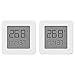 Dewanxin Termómetro e Higrómetro Bluetooth,para Xiaomi Mijia Termómetro Higrómetro Digital para Interior Termohigrómetro,con Pantalla LCD Remota,para Mijia, Hogar,Casa de Flores, Cocina