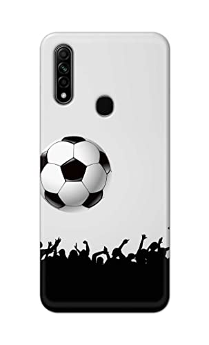Image of Printed Hard Back Cover Case for Oppo A31 Back Cover (Football Icon) -702