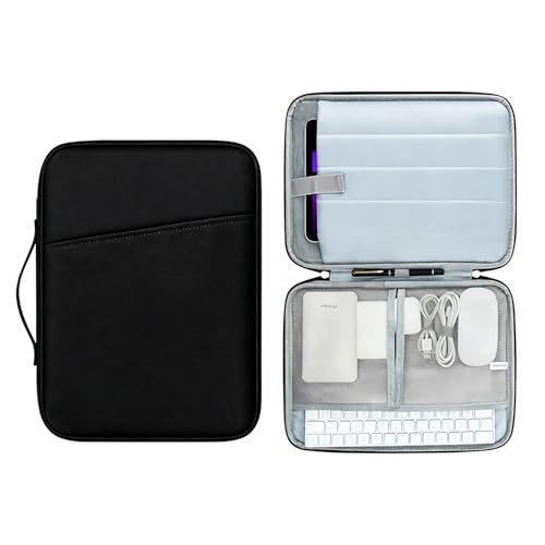 Housse Tablette 13 Pouces avec Compartiments, Pochette Protection Compatible iPad Pro 13