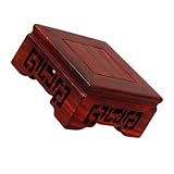 Qualité robuste : fabriqué à partir de robuste, ce support offre un look et élégant qui complète tout design d'intérieur, base en bois, présentoir en bois
