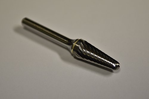 Fresa de carburo SL-4 corte simple 1/2" x 1 1/8" tallo 1/4" miniatura 5