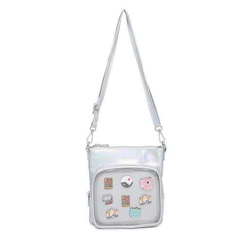 Image of Mini Ita Crossbody Purse, Pin Display Small Shoulder Bag For Anime