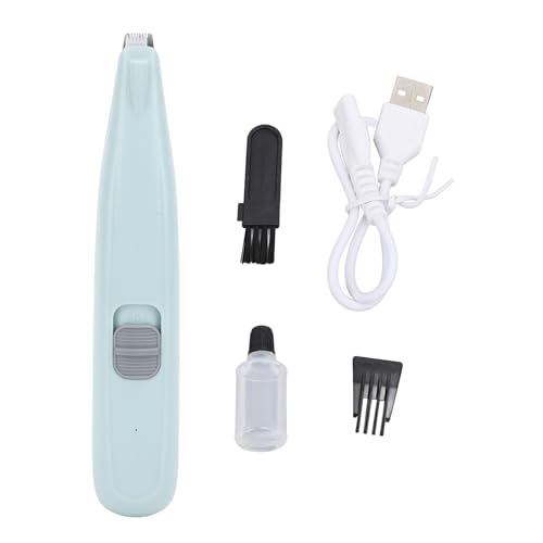 Gavigain Pet Grooming Trimmer, Low Noise, Rechargeable, Powerful, Easy Clean, for Dogs and Cats, Sensitive Areas Grooming Tool (Green)