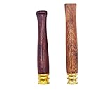 Wooden Cigarette Holder with Metal Interface Set of 2 Handmade from Natural Wood Portable Reusable R