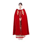 Old DIrd Girls Han clothing cloak, Chinese Style Wedding Bride Cloak, Autumn and Winter Embroidery Cloak, Warm Shawl, Red