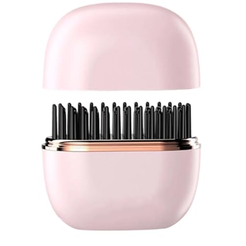 Cepillo de peluquería de 25 W, estilo para mujer y hombre, cepillo de alisado térmico para vacaciones, viajes, sin desplazamiento, cita