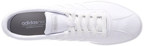 Image of adidas Women's Courtset Fitness Shoes, White (Footwear White /Footwear White /Matte Silver), 8.5 UK