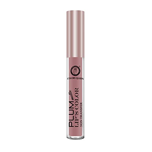 Image of Colors Queen Plum Matte Non Transfer, Water Proof, Liquid Lipstick Nude Sensation 7 ml