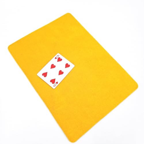 Tapis de poker jaune épais de 41,9 x 31,8 cm pour animer vos soirées entre amis