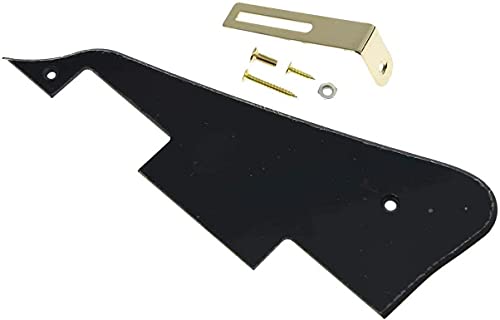 Dopro LP Guitar Pickguard Scratch Plate Fits for Epi Les Paul Solid Black 1 Ply