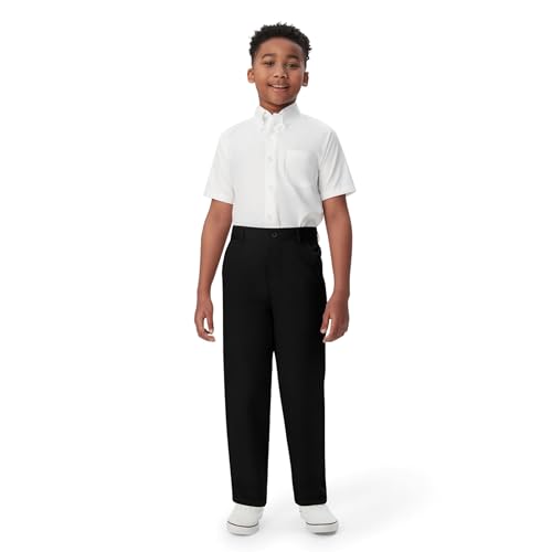 French Toast Boys Pull-on Relaxed Fit School Uniform Pant (Standard & Husky), Black, 2T