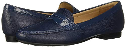 Image of Womens Casual Genuine Leather Comfortable Lightweight Driving Moaccasins Classic Fashion Penny Slip On Ladies Driving Loafer Flat Shoes