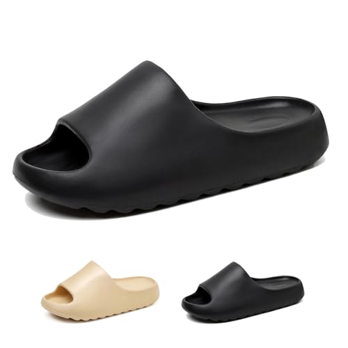 Hsttgsr Pillow Slippers for Women and Men, EVA Anti-Slip, Super Soft, Quick-Drying Comfort Cloud Slides for Showers, Lightweight Spa Massage Summer Sandals for Adults, Indoor and Outdoor