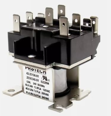 Furnace Relay R8222B 1059 24 Volt Coil 2NO/2NC Contacts R8222B1059,Replacement for Honeywell OEM