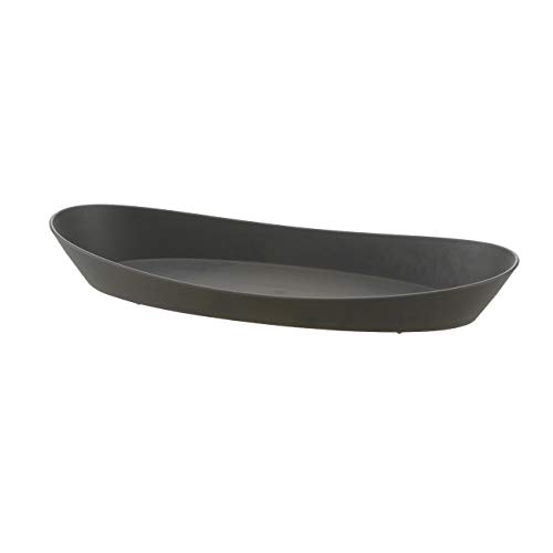 リッチェル Richell Raffinie Oval Saucer, Small, Dark Gray #TOP4