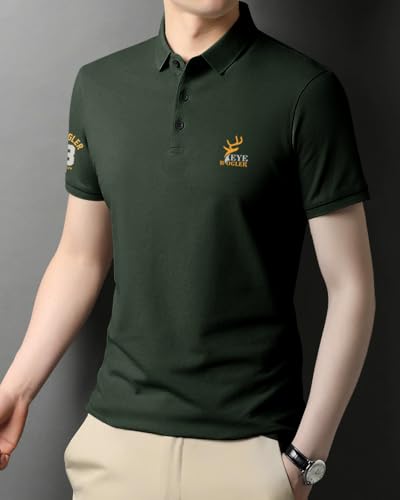Image of Noble Monk Men's Cotton Blend Regular Fit Polo T-Shirt