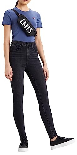 Levi's Mile High Super Skinny, Vaqueros Mujer, Black Ground, 27W / 30L
