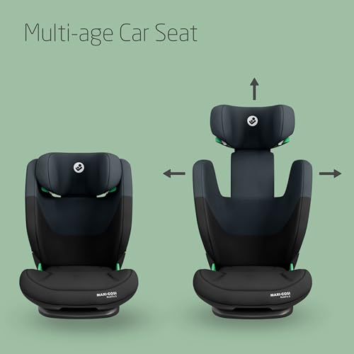 Maxi-Cosi RodiFix S i-Size, High Back Booster Seat, 3.5-12 Years (100-150 cm), Child Car Seat, 3 Recline Positions, Adjustable Height/Width, G-Cell Side Impact Protection, AirProtect, Tonal Black - Image 6