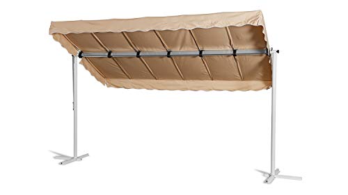 Paravent 4 Pièces Bleu GRASEKAMP Qualité Depuis 1972 - Séparateur De Pièce Pliable Intérieur Extérieur 225x170cm