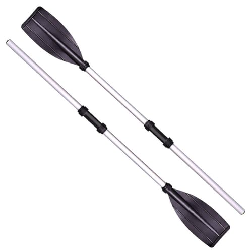 2Pcs Kayak Paddle, 126cm/50in Aluminum Alloy Lightweight Detachable Adjustable Portable Kayak Paddles for Kayaking Boating Oar Fishing Travel Outdoor