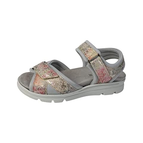 Sandalias Doctor Cutillas de Piel Beig con Cierre en Empeine de Velcro Cover