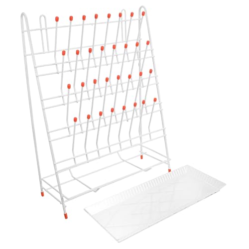 STOBAZA Test Tube Drying Rack Slot Laboratory Draining Holder for Bottle Drying Compact Design with Enhanced Stability Construction for Lab Use