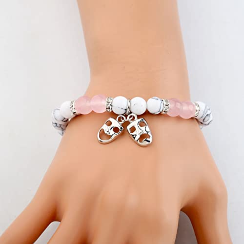 FOTAP Drama Mask Bracelet Theater Bracelet Theatre Gift Comedy Tragedy Masks Charm Jewelry Teacher Actor Gifts2