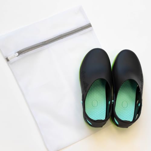 Image of CALZURO Laundry Bag for Clogs - Designed for All Calzuro Footwear, Fine Mesh Material, Durable Zipper Closure with Cover for Snag Prevention, Gentle Wash, Protects Shoes and Clothes in Washing Machine