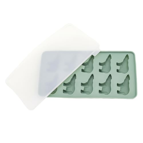 Cubiteras Para Congelador,Polar Tierno 10 Cavidades Silicona Hielo Con Tapa | Utensilio Útil Para Fiestas Comida Caramelo Chocolate Fruta Café Bebidas Y Acampada