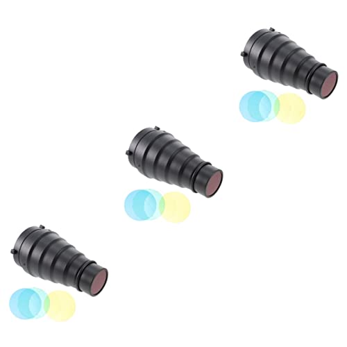 Milisten 3 Juegos con Luz Estroboscópica De Estudio Accesorios De Fotografía De Aluminio Filtros Cónicos De Panal Monolight Y Flash LED Profesional para Equipo Fotográfico De Haz Kit De
