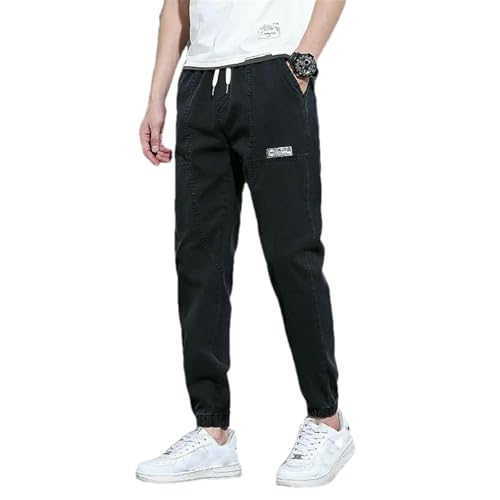 Spring Summer Men's Jeans Jogger Harem Pants Cotton Ankle Banded Pants Harajuku Beam Feet Casual Trousers Hip Hop2