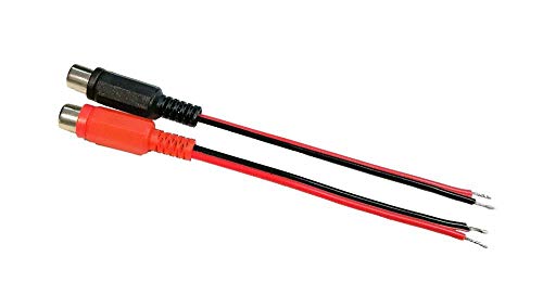 FMUSER Speaker Wire to RCA Adaptor for High-Level Signal Connection to Amp
