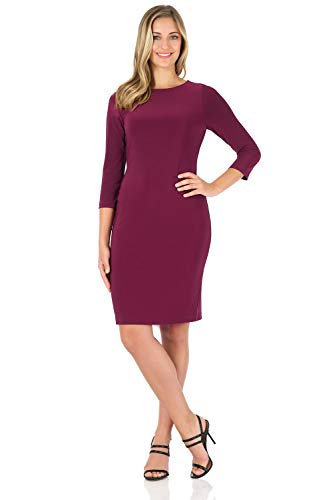 Rekucci Women's Classic Pencil Dress Wear to Work, Church or Casual