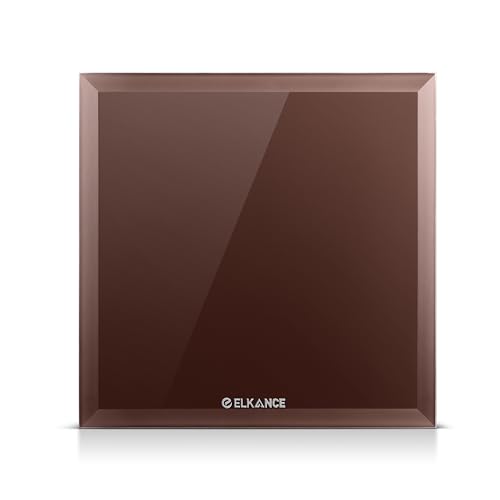Image of Dazzle 150mm (6 Inches) Axial Exhaust Fan | BLDC Motor | 7W, 2400 RPM | Premium Lacquered Glass Panel - Stylish Ventilation for Office, Kitchen & Bathroom | (Brown)