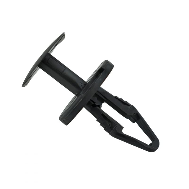 Sherco-Auto Black Nylon Ergo Tufloks Push Retainer Clips - 1/4" Hole - 20 MM Stem - 50 Pack