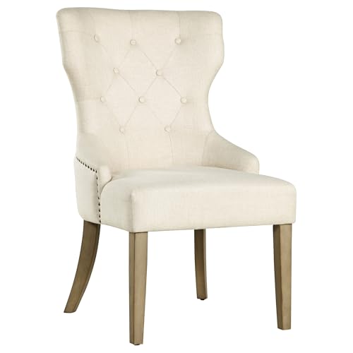 Coaster-Home-Furnishings-Baney-Tufted-Upholstered-Dining-Chair-Beige-and-Rustic-Grey Coaster Home Furnishings Baney Tufted Upholstered Dining Chair Beige and Rustic Grey