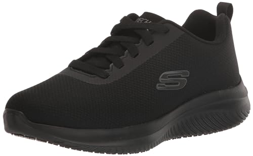 Skechers Women's Ultra Flex 108176 Food Service Shoe, Black, 8