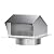 Roof Vent Cap 4 Inch Removable Roof Vent Dryer Vent Cap Stainless Steel Attic Vent Cap with Damper