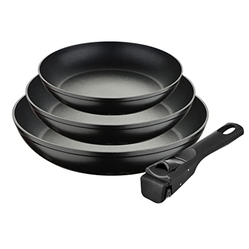 SET 3 SARTENES 18+20+24cm CLICK AND COOK BERGNER