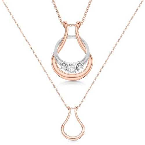 Original Patented Necklace - Stainless Steel Ring Holder - Women & Men Wedding & Engagement Ring Necklace - Gift for Her - Mother, Mom, Wife, Nurse, Doctor