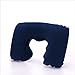 Produktbild Hjku Aufblasbares U-förmiges Auto-Flug-Reise-Haar-Kopfstützen-Luftkissen-Nackenkissen, tiefblau