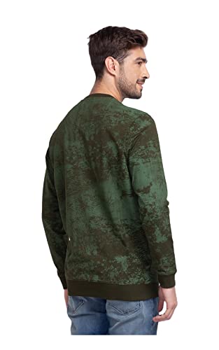 Image of Spykar Men's Cotton Round Neck Sweatshirt