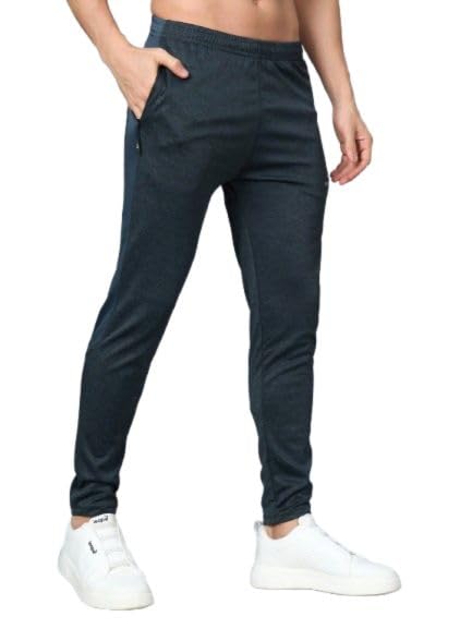 dazzle sports wear Dazzle Sportswear Men's Dark Grey Dri & Slim Fit Lower- S Size | Lycra fabric-picture-41
