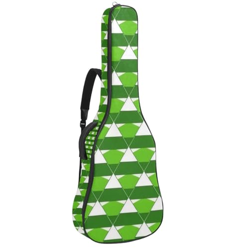 Sac pour guitare acoustique 101,6 cm étanche motif triangle vert