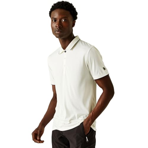 Regatta Remex II Herren-Poloshirt, schnelltrocknend, kurzärmelig, Marshmallow, XXL