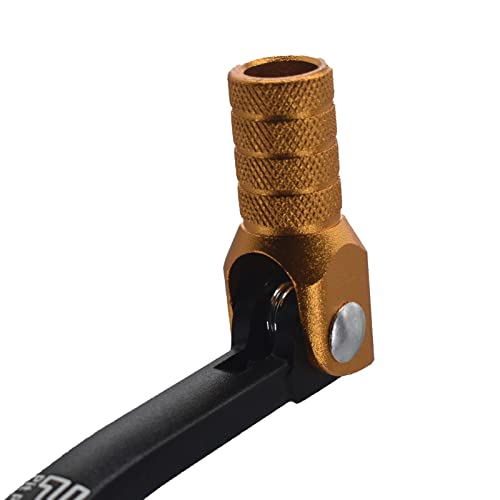 Image of CNC Aluminum Gear Shifter Lever, Foldable Pedal Shifter Lever Fit for CRF50 XR50 XR CRF 50cc 110cc 250cc Dirt Pit Monkey Bike Motorcycle ATV Quad (Black&Golden)