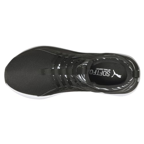 PUMA Womens Softride Sophia Zebra Running Sneakers Shoes - Black - Size 6 M4