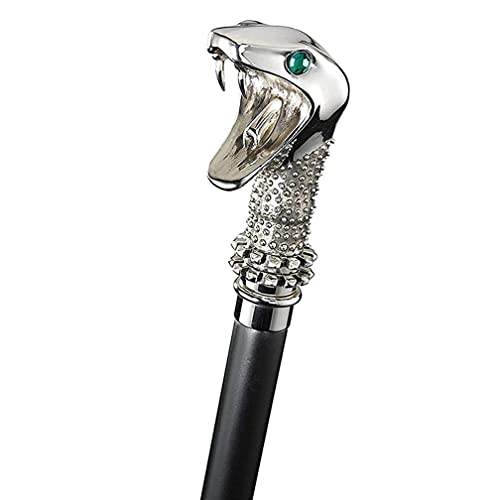 YANGHUAN Lucius Malfoy Wand Snake Wand Toy Solid Resin Magic Wand Snake Head Wizard Training Wand 36cm Metal Core Movie Cosplay Prop Halloween Costume Accessories with Box